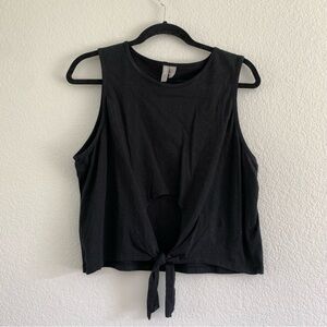 Black ASOS Tie-Front Tank Top